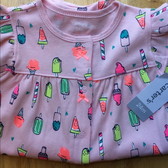 Carter's Other - New with tags. Carter’s ice cream romper.